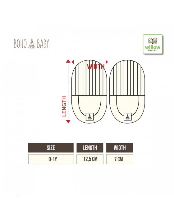 BOHOPANNA BABY BOOTIES DINO 0-1Y